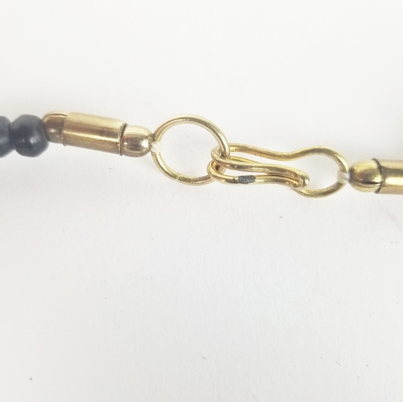 Dramatic Brass & Copper Disk Necklace - Picture 6 of 6